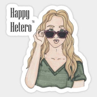 Happy Hetero "Blonde Radiance" Sticker